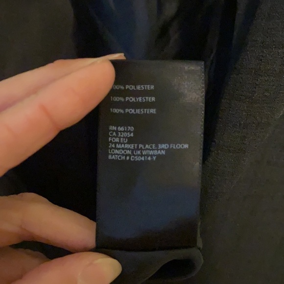 Silence + Noise Urban Black Fitted A-Line Dress 0 - Picture 6 of 12